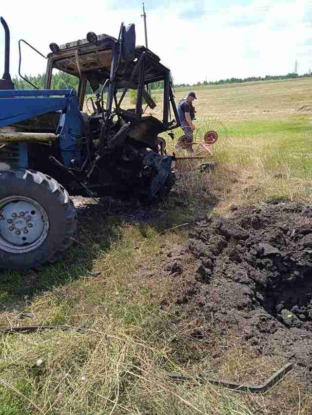 Біля Харкова трактор підірвався на міні (ФОТО)