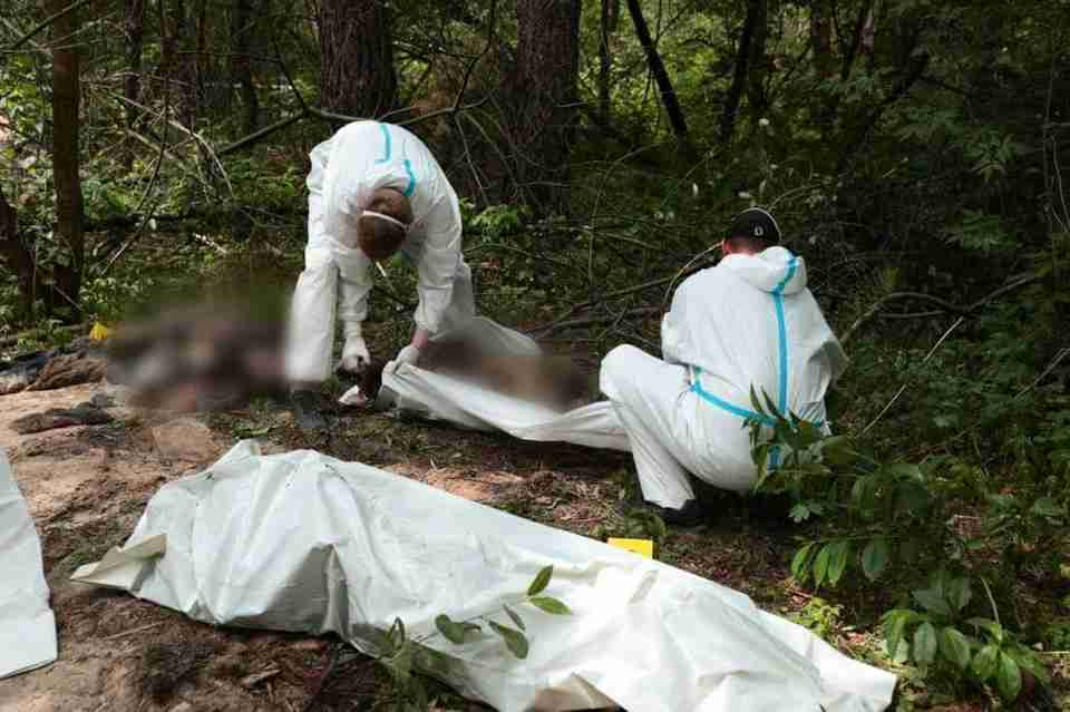 «Були зв’язані руки та простріляні коліна»: біля Бучі виявили ще одну братську могилу (ФОТО)