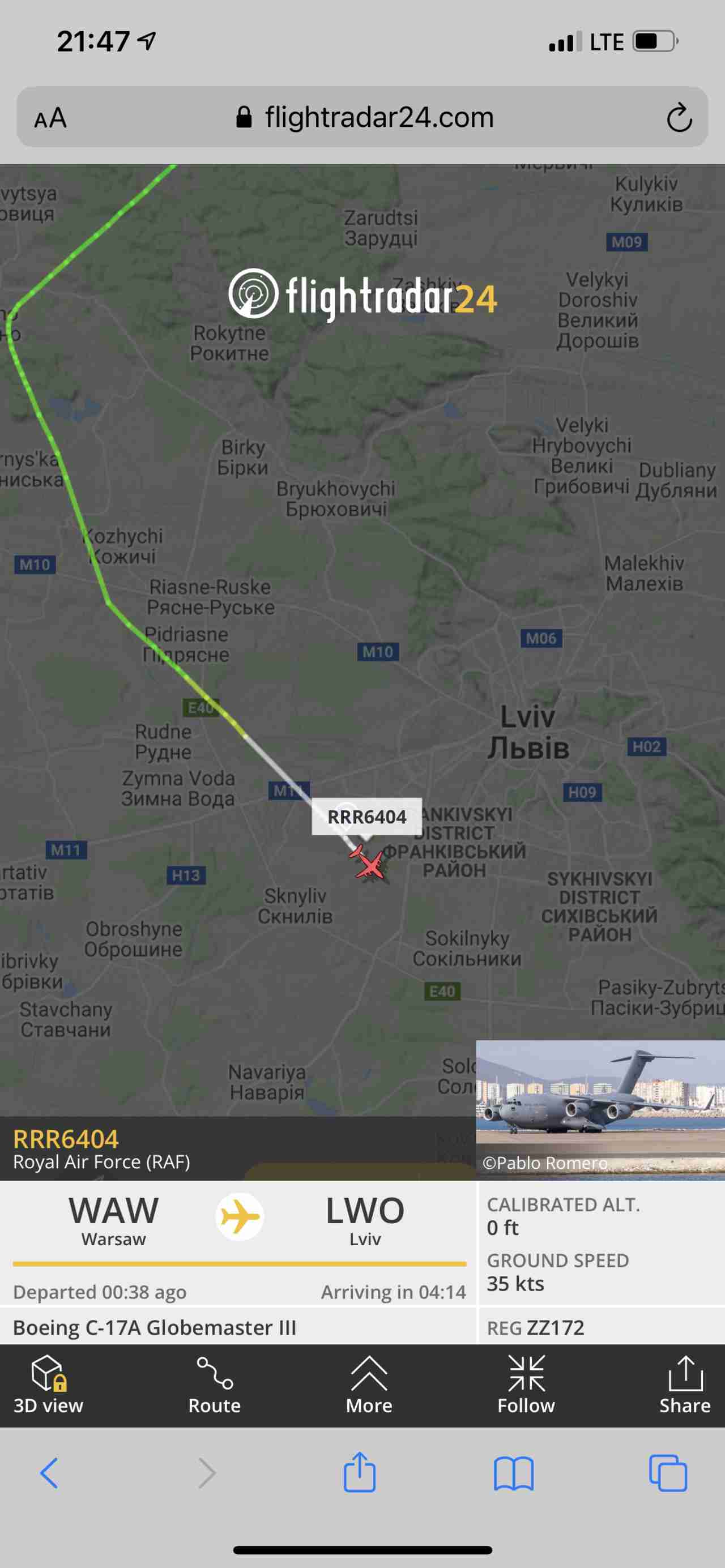 До Львова прибуло два військово-транспортних літаки НАТО (ФОТО)