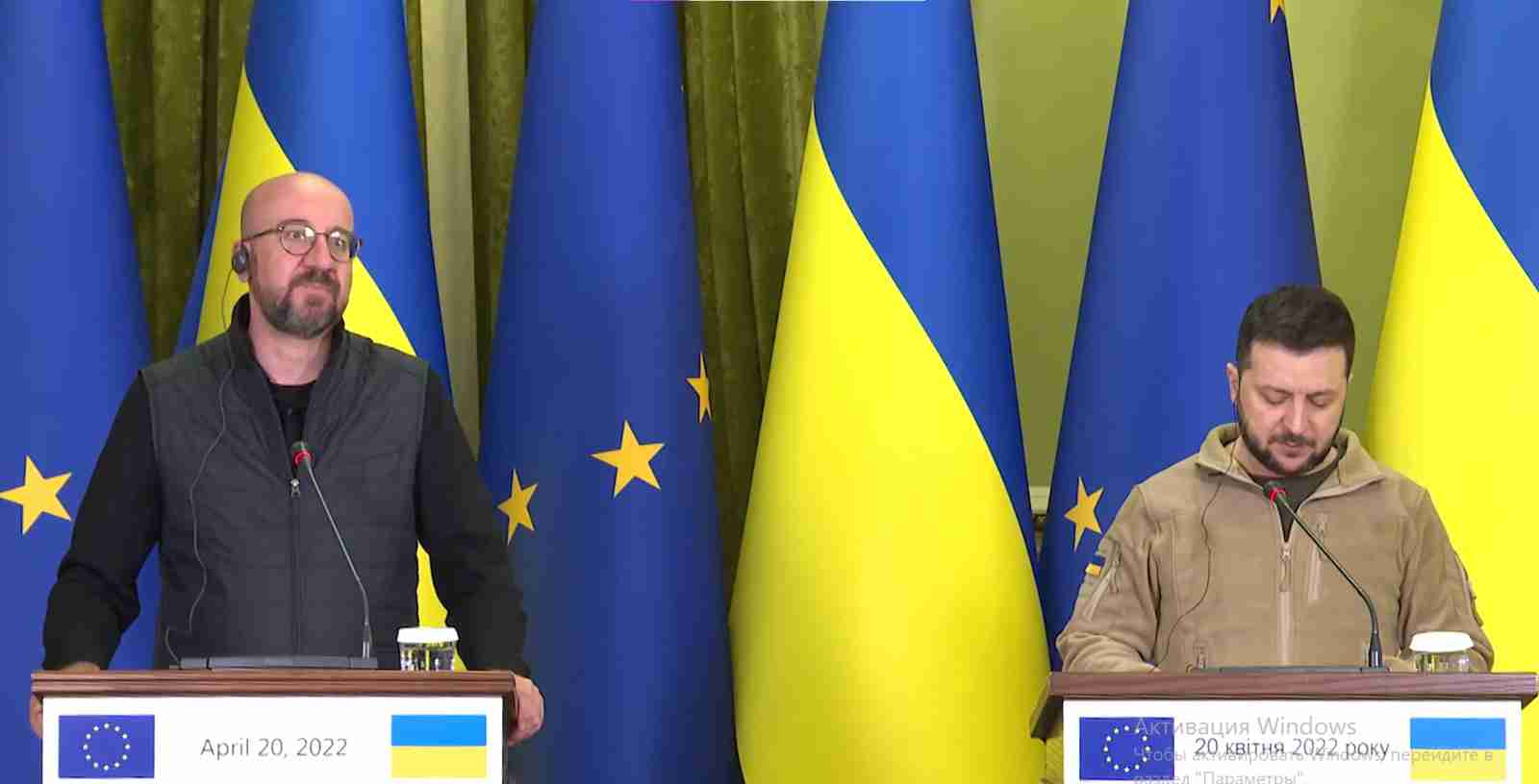 ЄС допомагатиме Україні щодо розслідування військових злочинів рф - Зеленський
