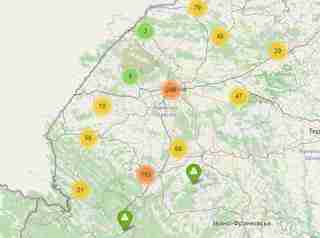 Інтерактивна карта найбільших укриттів та сховищ Львівської області