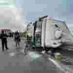 На автошляху Стрий-Ізварине масштабна аварія: перекинулася автоцистерна з аміаком (ФОТО)