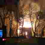 На Хмельниччині горіла дерев’яна церква (фото, відео)