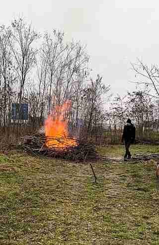 На Львівщині покарали чоловіка, який спалював суху траву на міському кладовищі (ФОТО)