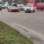 На перехресті вулиць Липинського-Замарстинівська сталася ДТП за участі кількох авто: відео моменту зіткнення (відео, фото)