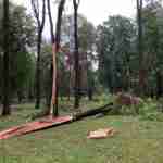 На Прикарпатті буревій поламав дерева та позривав дахи (фото)