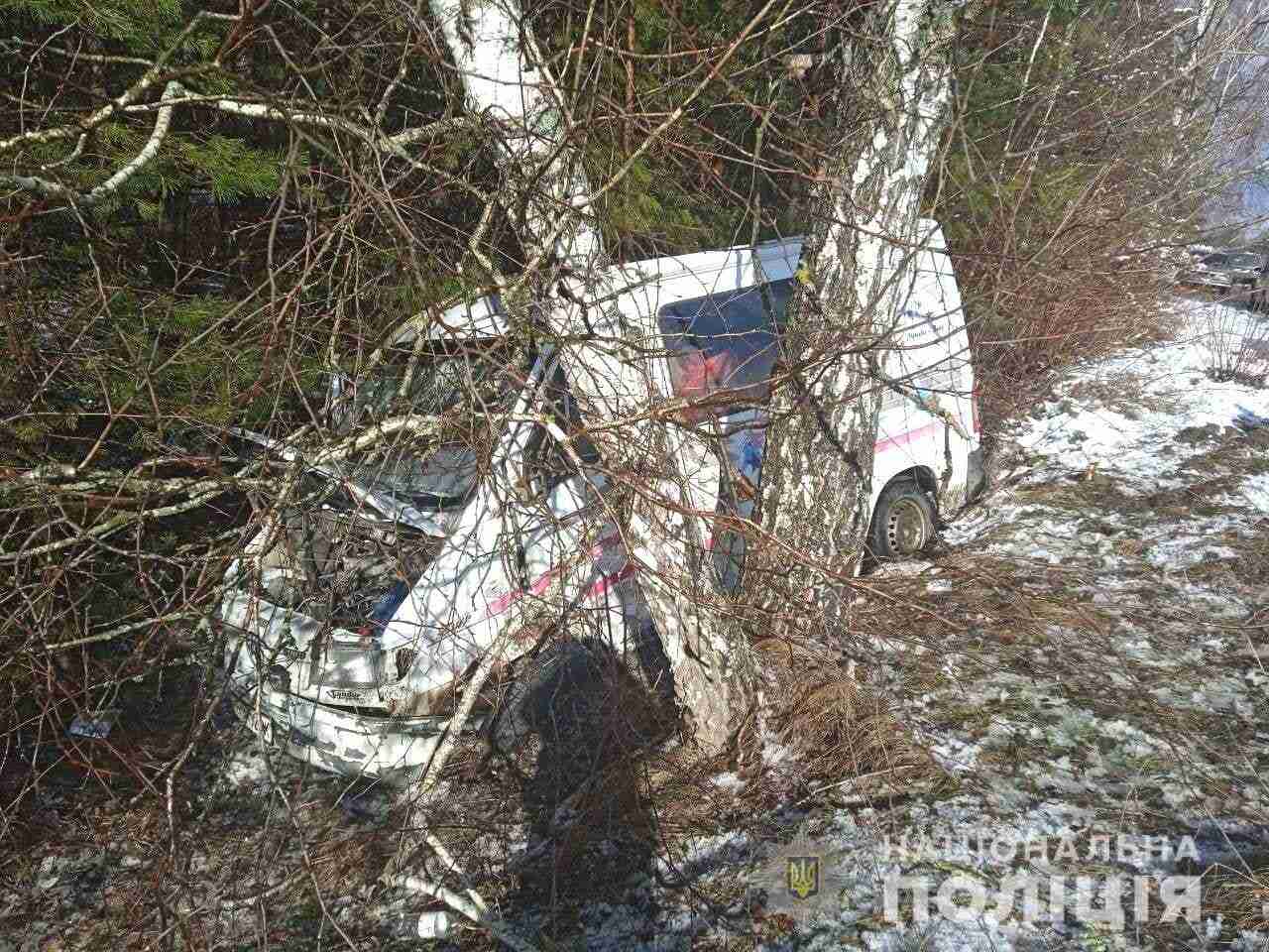 На Рівненщині автомобіль протаранив дерево (ФОТО)