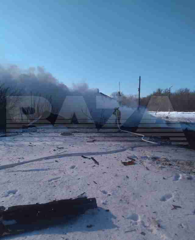 На росії СУ-25 впав на сарай (ФОТО)