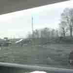 На Самбірській трасі автомобіль вилетів на кільце (відео, фото)