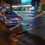 На Сихові зіткнулись два легковика: від удару автівку викинуло на тротуар (фото, відео)