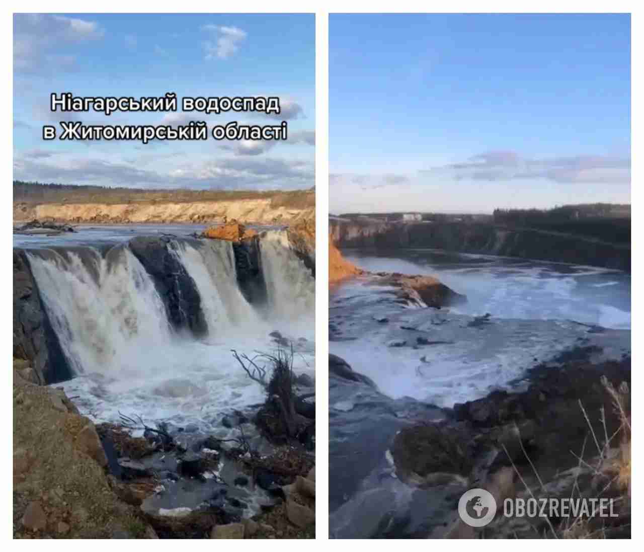 Не диво природи, а помста: на Житомирщині утворився «Ніагарський водоспад» (ФОТО/ВІДЕО)