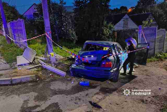Нетверезий водій «BMW» у Луцьку на смерть збив людину, а свого пасажира відправив до лікарні (ФОТО)
