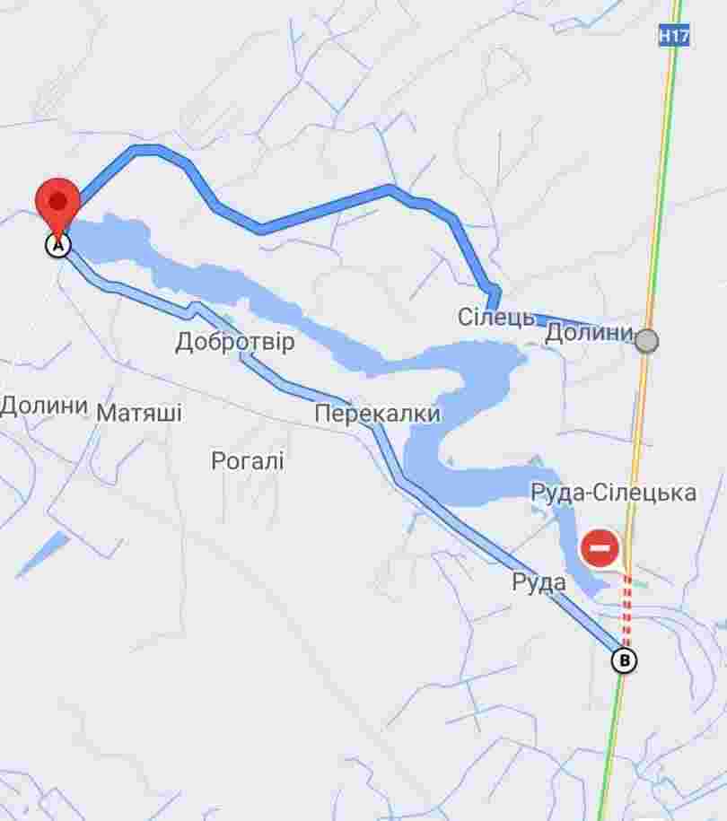 Обвал моста на трасі «Львів-Радехів-Луцьк»: схема об’їзду (фото)
