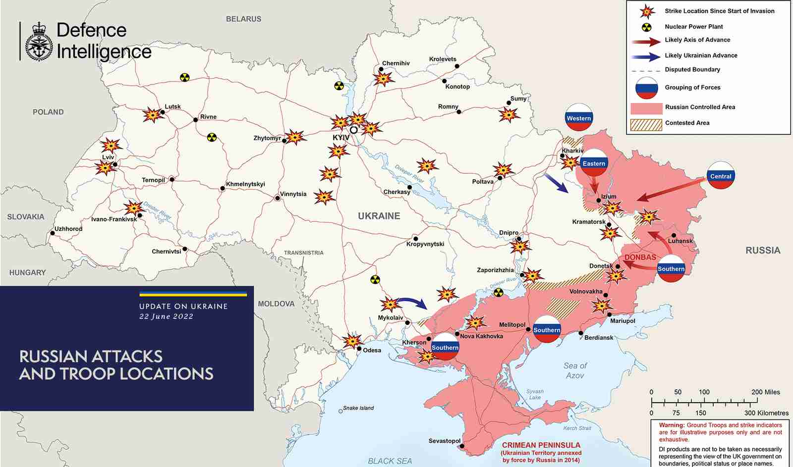 Опублікована свіжа карта бойових дій в Україні: ситуація на фронті