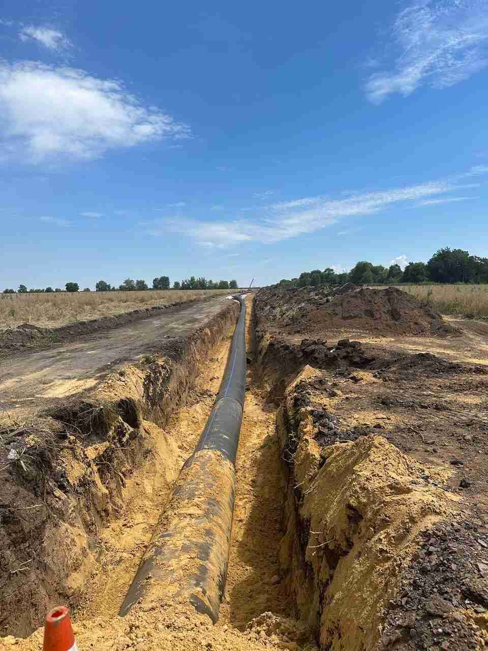 Після підриву Каховської ГЕС Україна з нуля розпочала будувати новий водогін завдовжки 150 км (ФОТО)