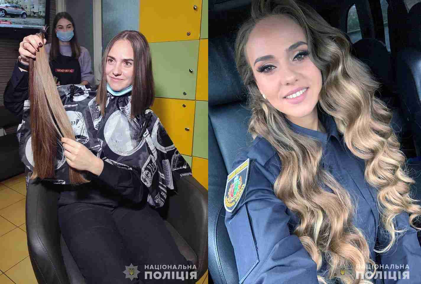 Поліцейська з Буковини відрізала 50 см своєї розкішної коси, щоб допомогти онкохворим дітям (фото, відео)