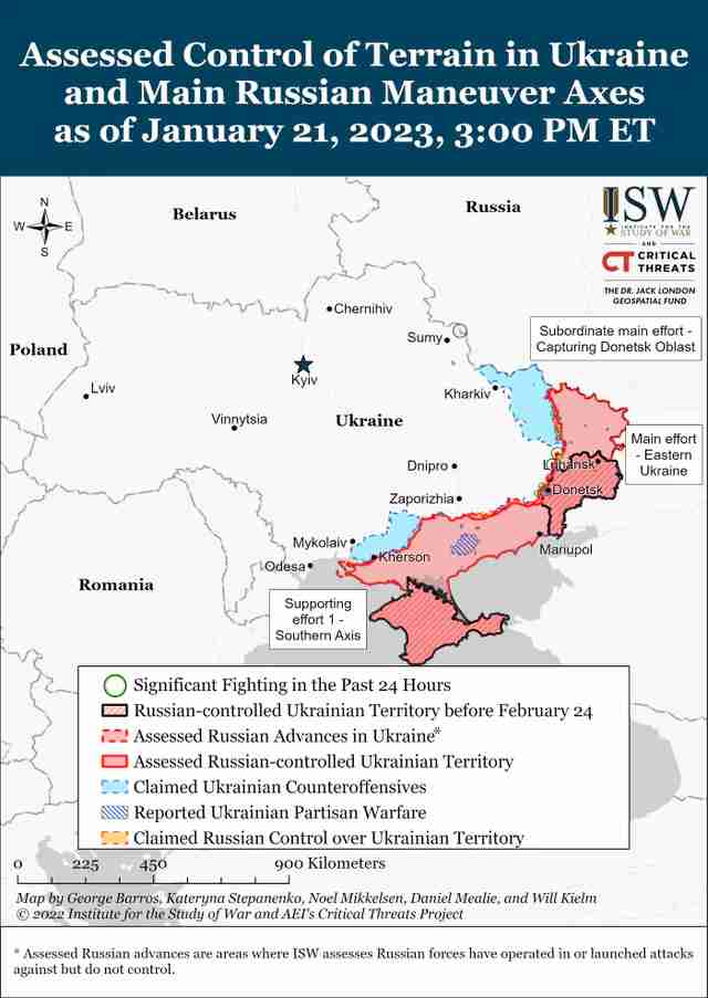 Просування військ рф у Запорізькій області та нарощення наступу на Бахмут - брехня: свіжі карти боїв в Україні
