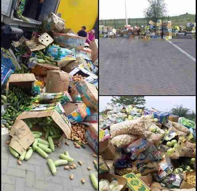 Росіяни блокують проїзд вантажівок з овочами на підконтрольну Україні територію