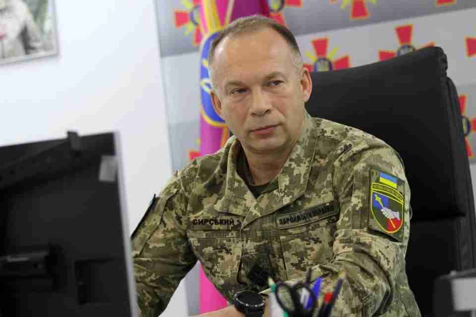 Сирський заявив, що війна має закінчитися виходом України на свої кордони