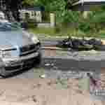 У Бірках ДТП з постраждалими: зіткнулися автомобіль і мотоцикл (ФОТО)