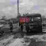 У Дрогобичі під час руху загорівся автобус (фото)