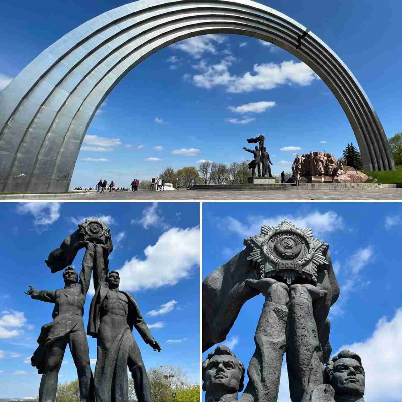 У Києві демонтують скульптуру під Аркою дружби народів