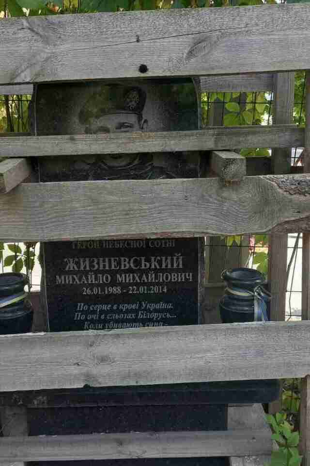 У Києві у лісі знайшли зниклий два роки тому пам'ятник Герою України Михайлу Жизневському