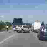 У Львівській області зіткнулися 5 транспортних засобів