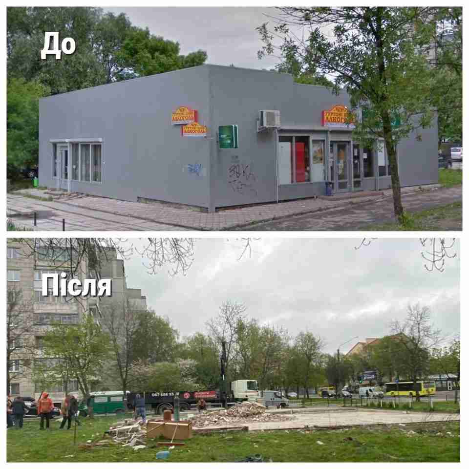 У Львові демонтували найбільший МАФ, у якому торгували алкоголем (ФОТО)