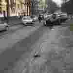 У Львові перекинувся автомобіль (фото)