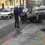 У Львові перекинувся автомобіль (фото)