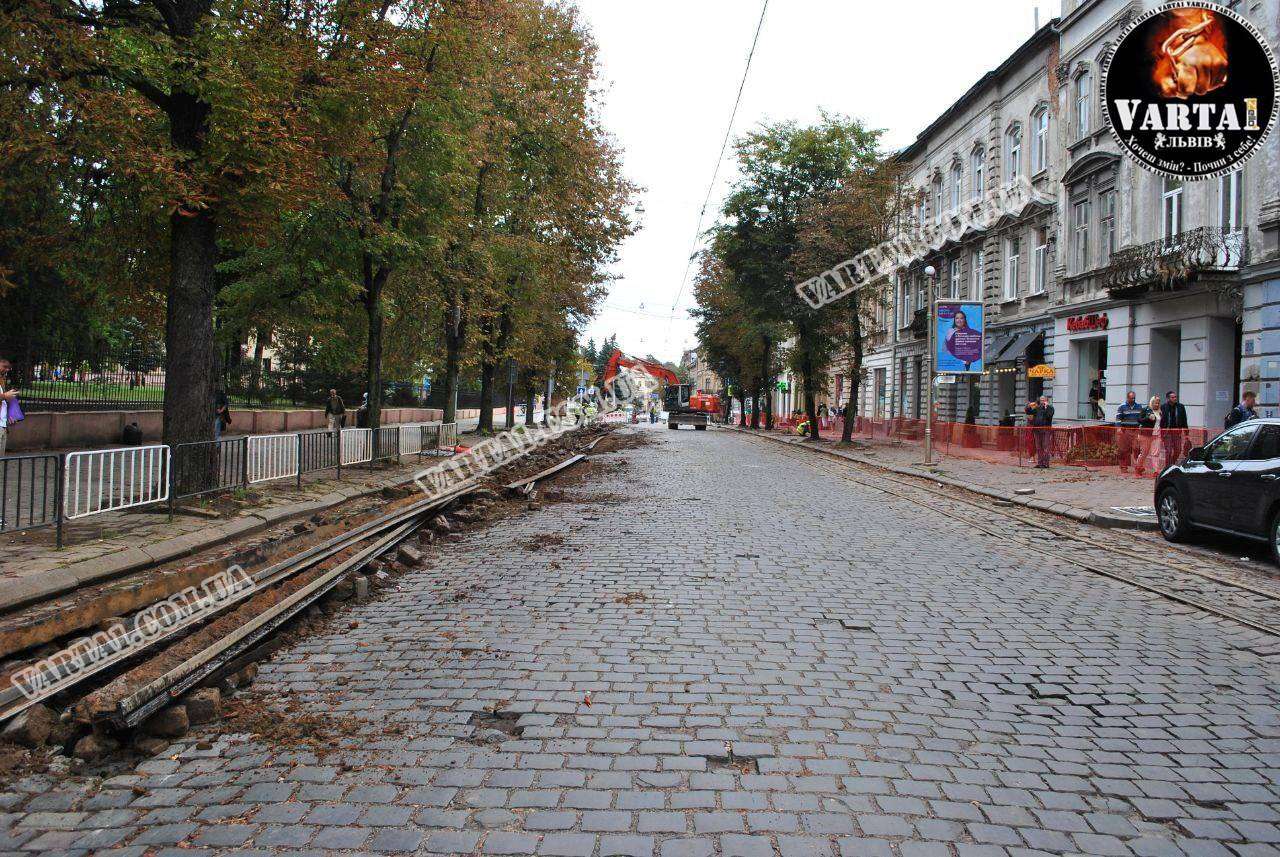 У Львові розпочали реконструкцію вул. Бандери (фото, відео)