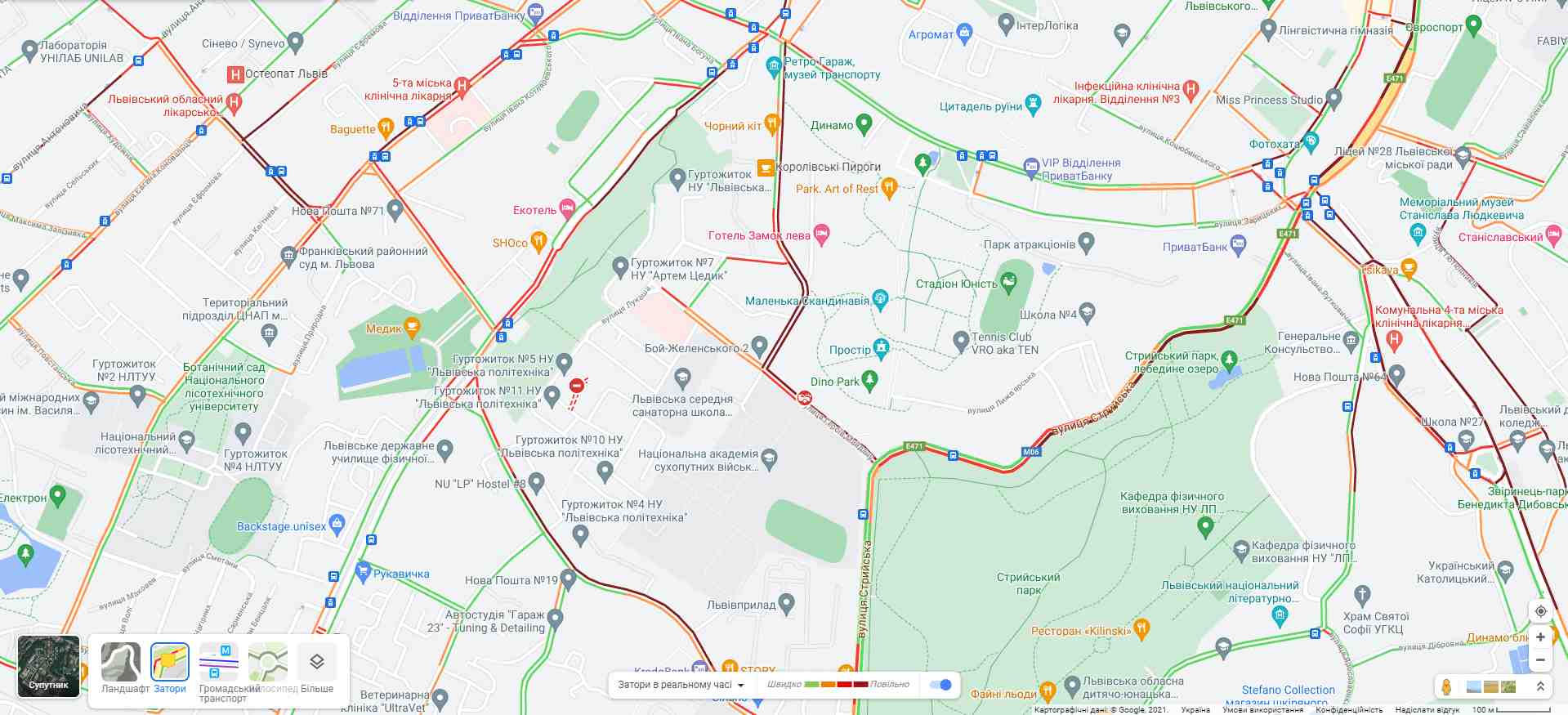 У Львові утворився транспортний колапс через відзначення 30-річниці ЗСУ (НАЖИВО)