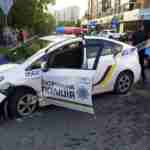 У Львові в ДТП потрапив поліцейський автомобіль (фото, відео)