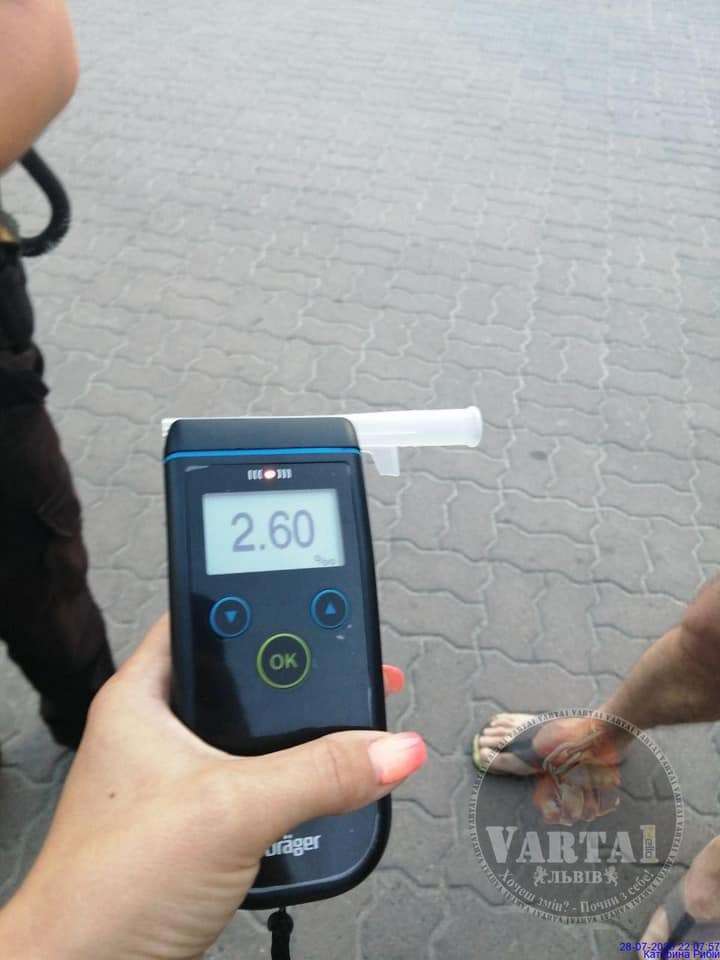 У Львові впіймали нетверезих працівників охоронної фірми (фото)