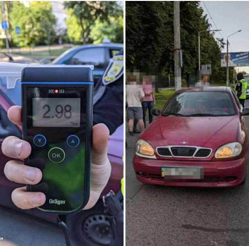 У Львові зупинили водія з рекордним вмістом алкоголю в крові (фото)