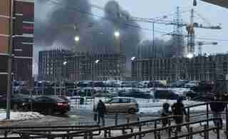 У москві сталася масштабна пожежа в торговому центрі (ВІДЕО)
