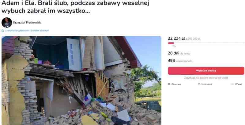 У Польщі затримали українця, підозрюваного у підриві будинку родини в день весілля (фото)