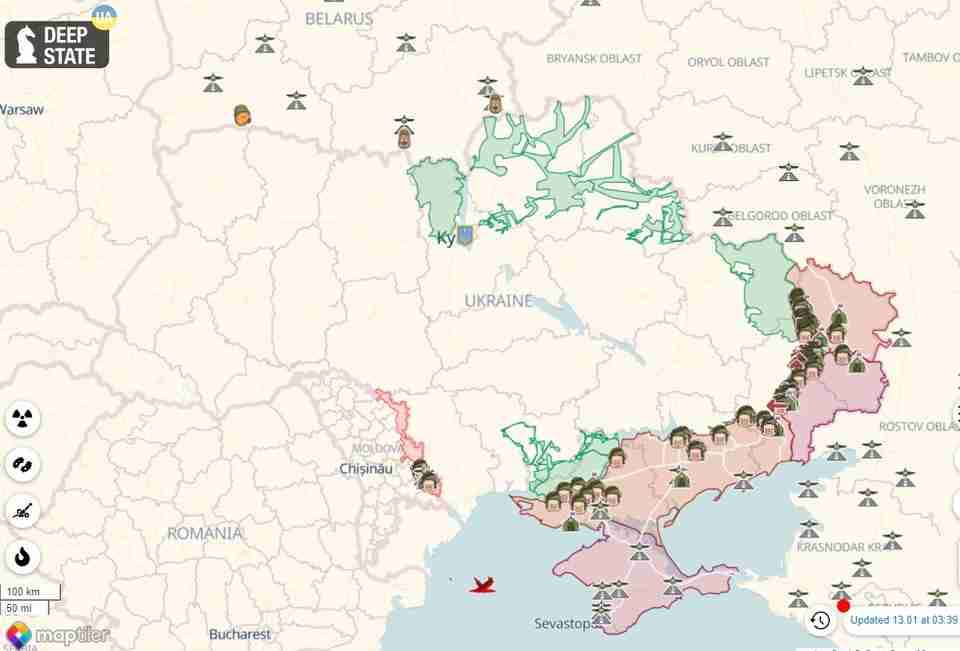 Українські війська відбили ворожу атаку у 17 населених пунктах