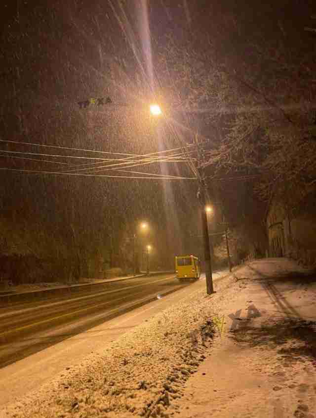 Увага водії! На Львівщину прийшов сніг (ФОТО)