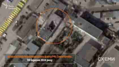 В Мережі з'явилися супутникові фото наслідків ракетного удару по Севастополю