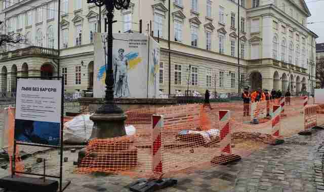 В міській раді Львова відзвітувались про кількість відшліфованої бруківки