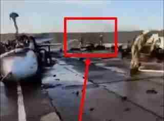 В окупованому Криму показали наслідки вибухів на аеродромі «Саки» (відео)