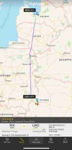 Військовий літак Канади завітав до Львова