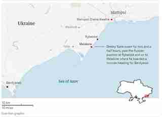 Житель Маріуполя проплив чотири кілометри крижаним морем, щоб вирватися з окупованого міста